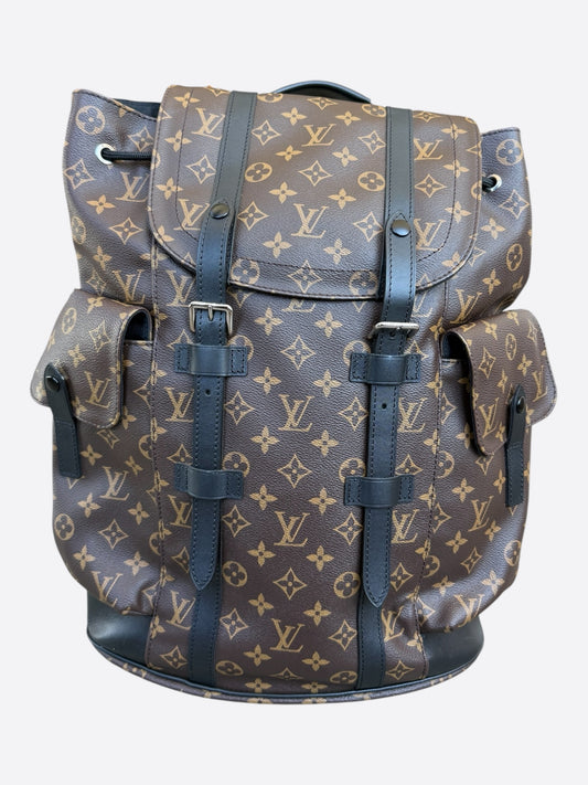 Louis Vuitton Brown Macassar Monogram Christopher Backpack