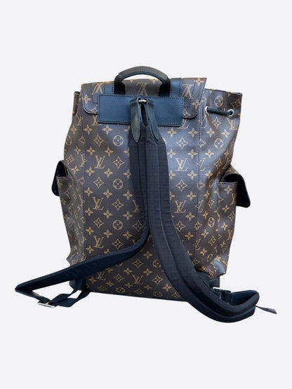 Louis Vuitton Brown Macassar Monogram Christopher Backpack