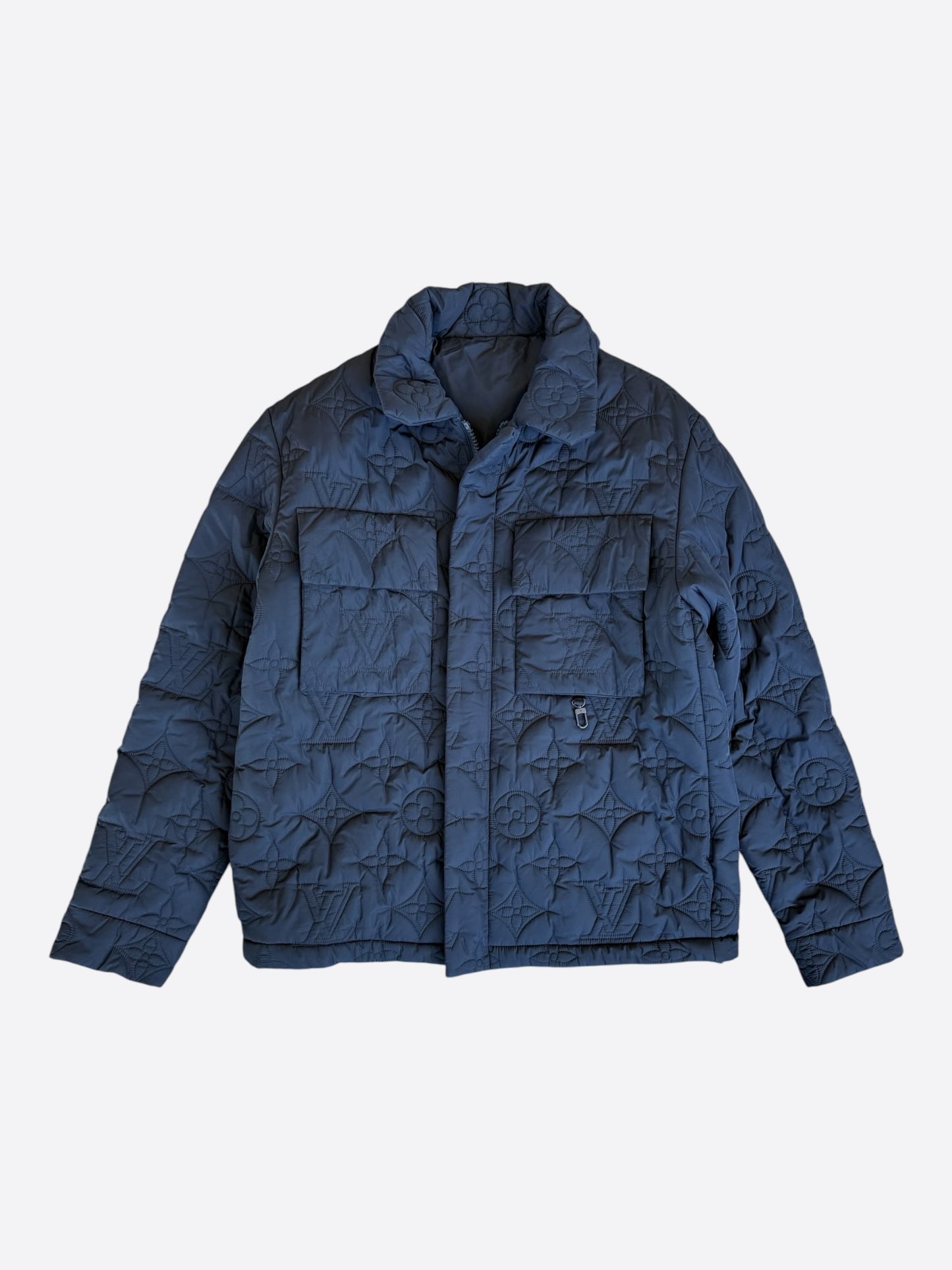 Louis Vuitton Navy Monogram Padded Jacket