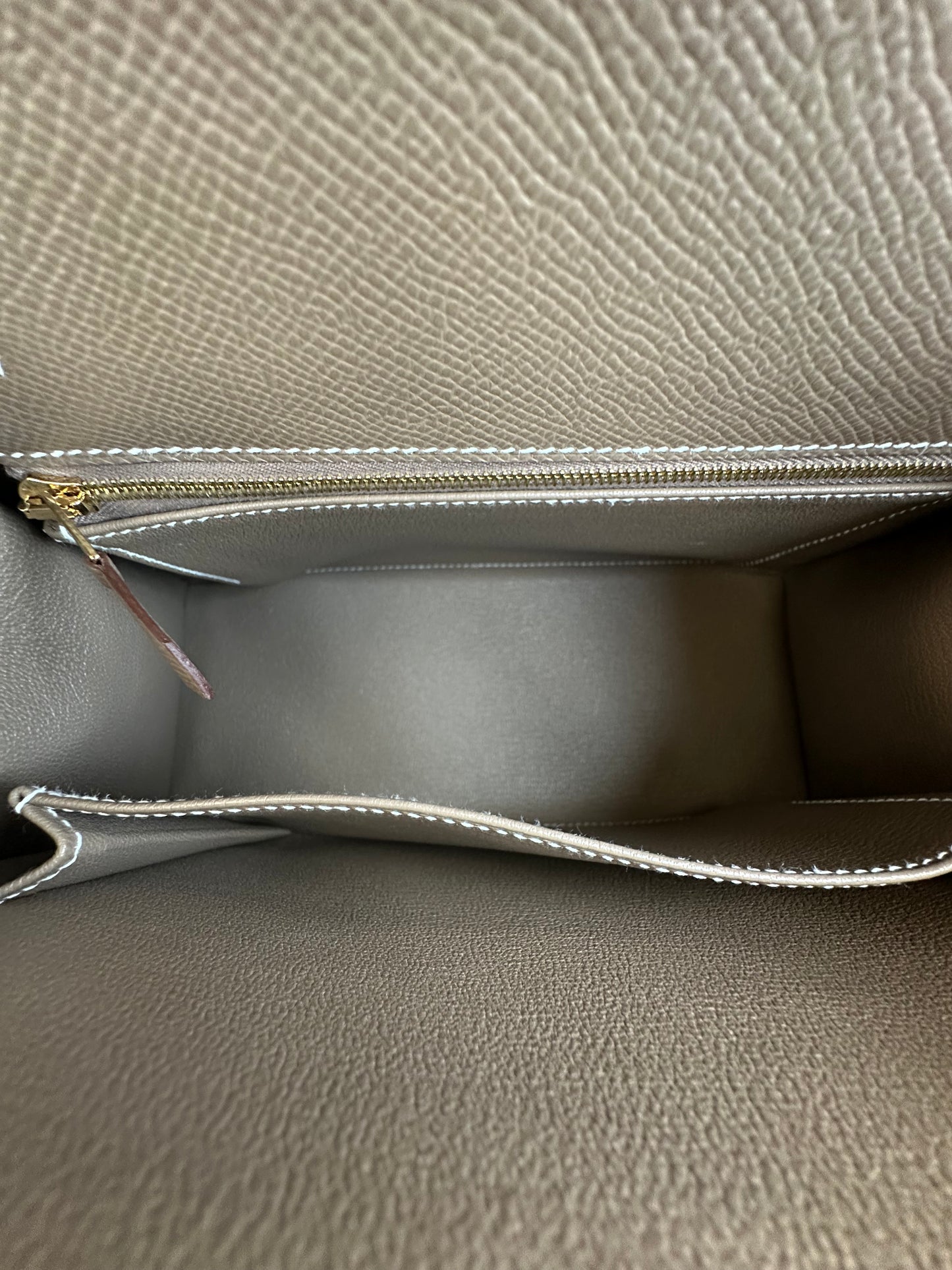 Hermes Etoupe Epsom Sellier & Gold Hardware Kelly 25