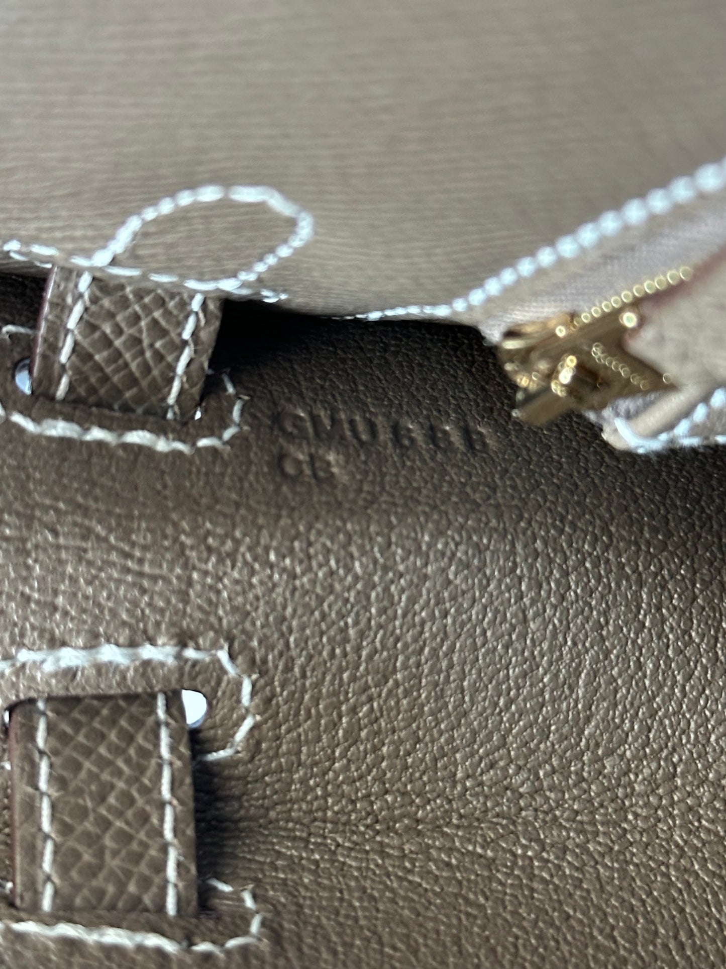 Hermes Etoupe Epsom Sellier & Gold Hardware Kelly 25