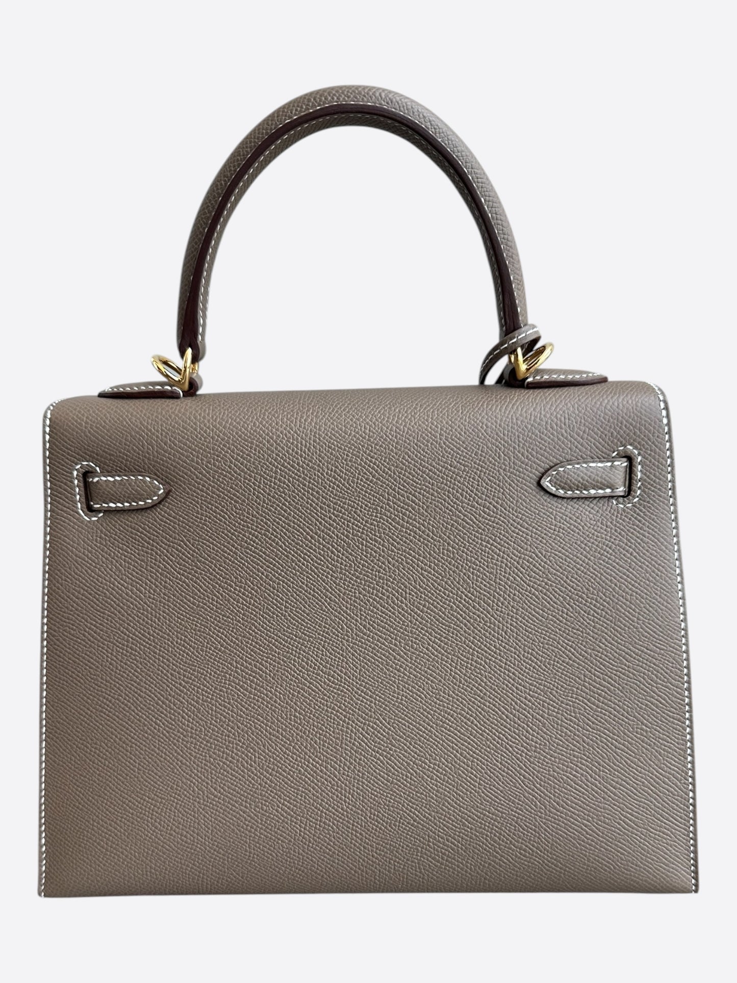 Hermes Etoupe Epsom Sellier & Gold Hardware Kelly 25
