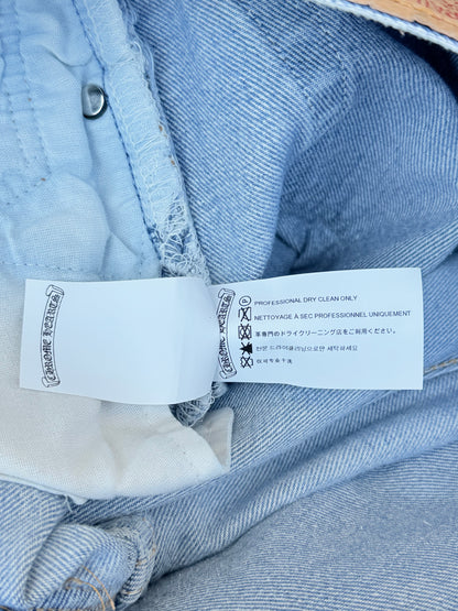 Chrome Hearts Levis Blue & Black Cross Patch Jeans