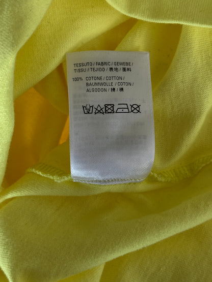 Balenciaga Yellow & Black Crew Logo T-Shirt