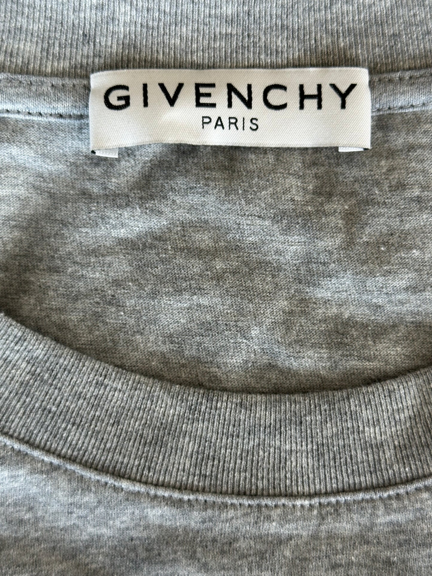 Givenchy Grey & Black Schematics Graphic Longsleeve T-Shirt