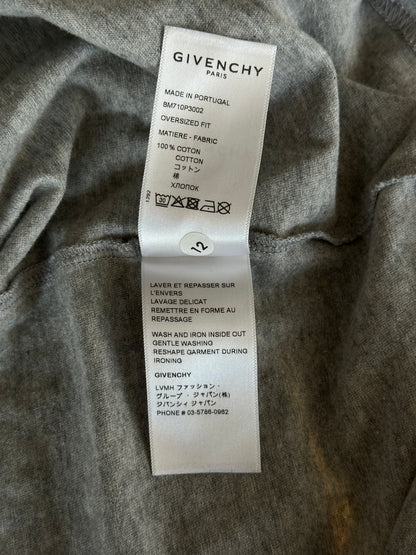 Givenchy Grey & Black Schematics Graphic Longsleeve T-Shirt
