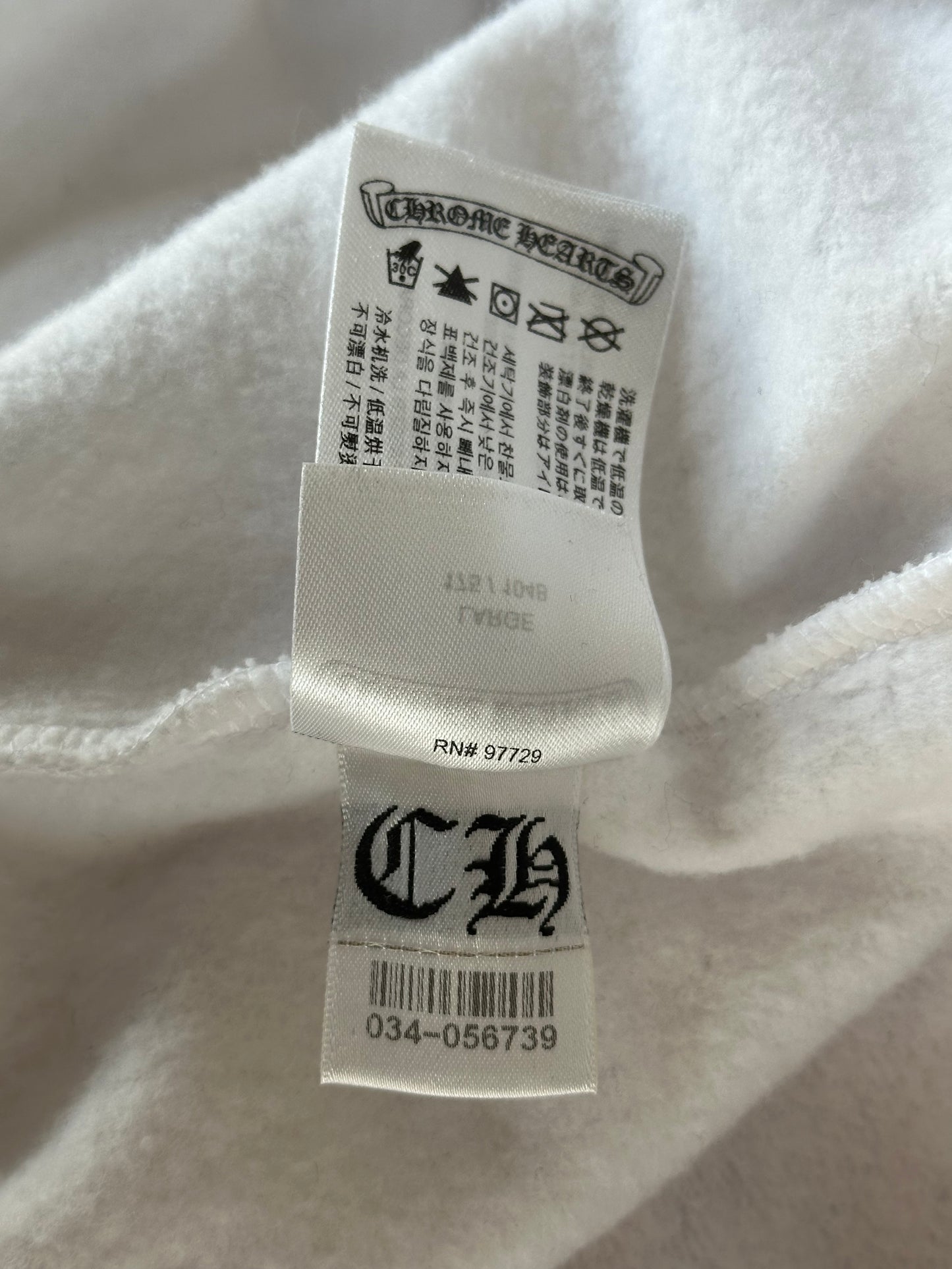 Chrome Hearts White & Purple Dagger Hoodie