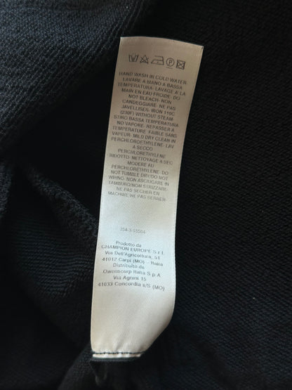 Rick Owens Champion Black & White Embroidered Logo Sweatpants