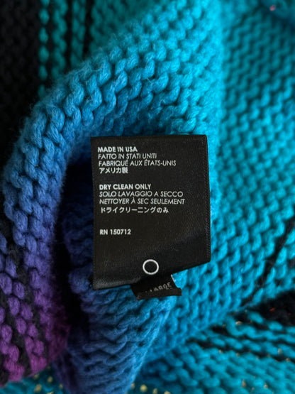 Amiri Black & Rainbow Knitted Baja Hoodie