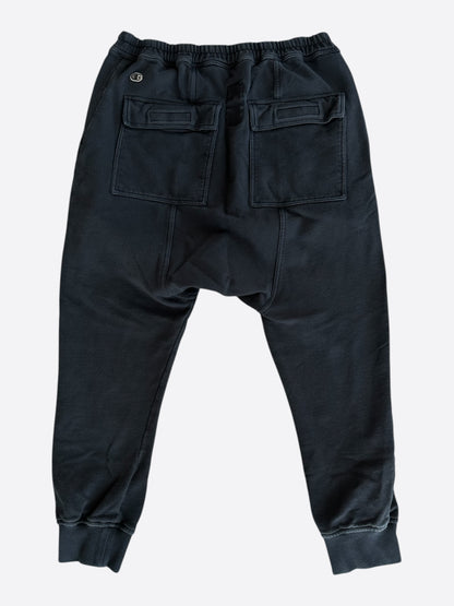 Rick Owens Champion Black & White Embroidered Logo Sweatpants