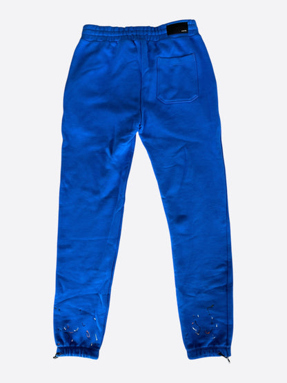 Amiri Blue & Multicolor Drip Core Logo Sweatpants