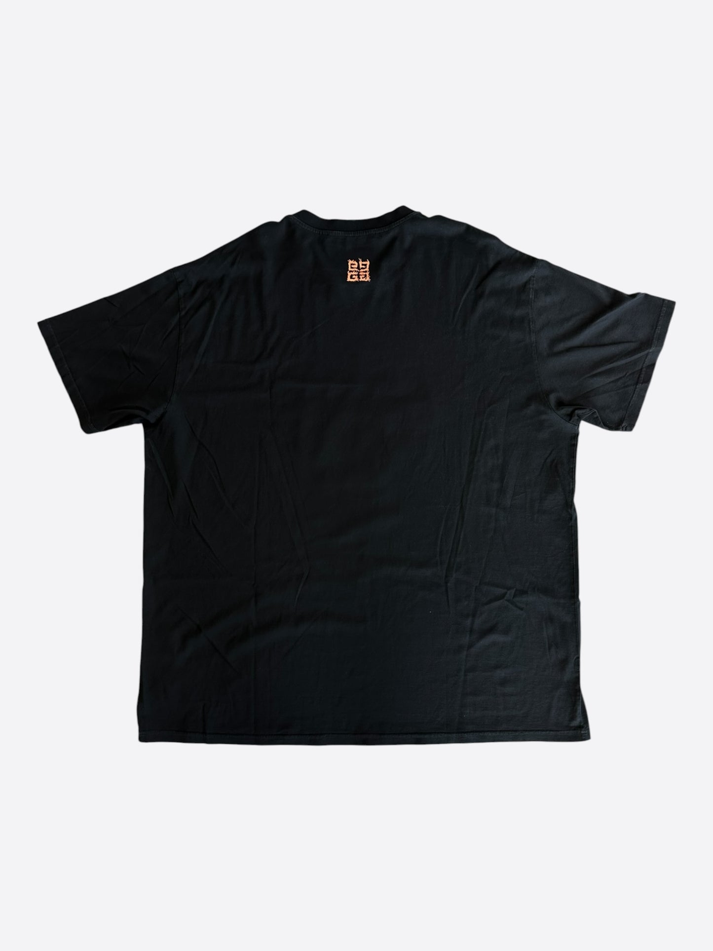 Givenchy Black Flaming Dagger Graphic T-Shirt