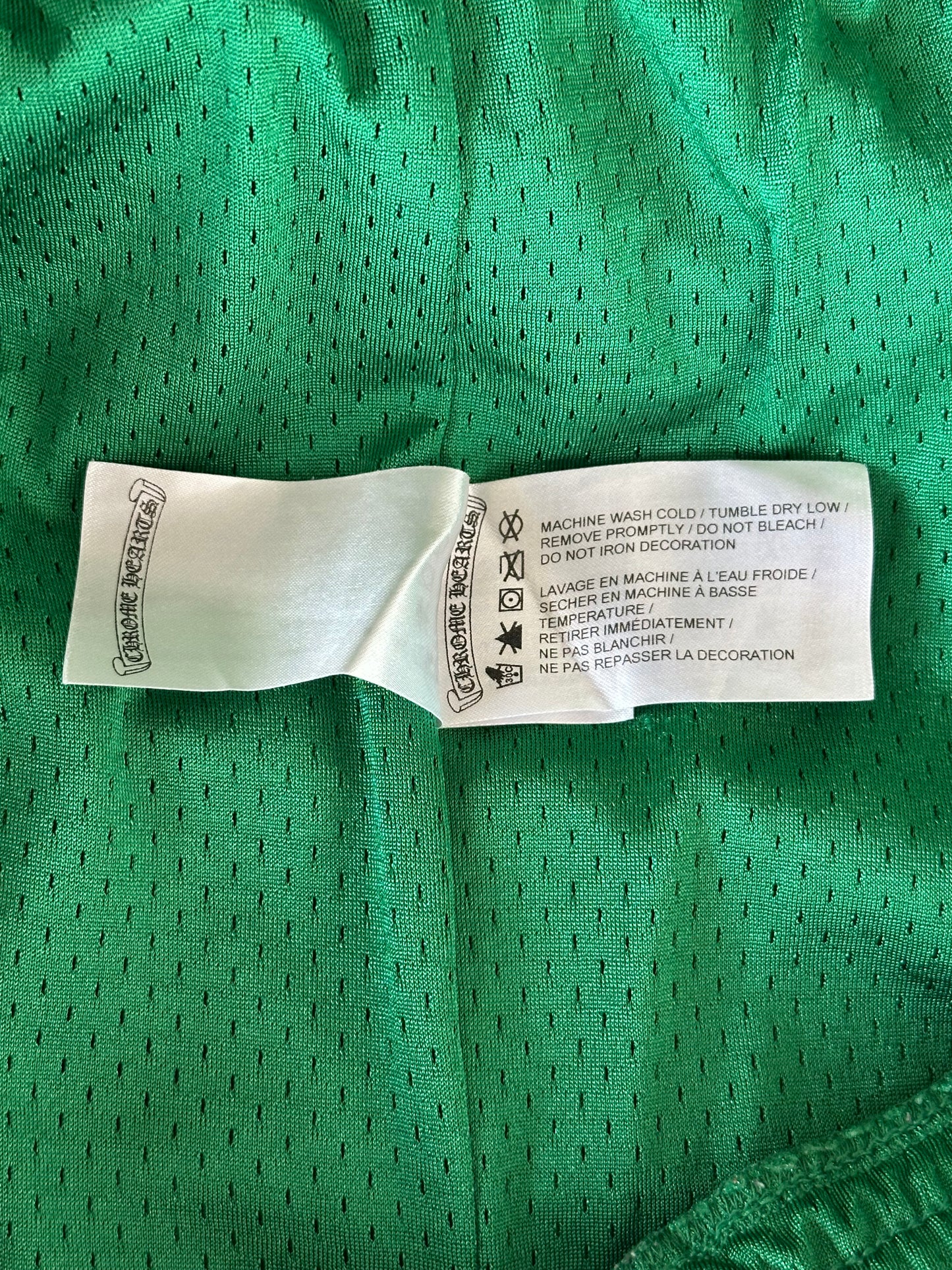 Chrome Hearts Green & Yellow Floral Nylon Mesh Trackpants