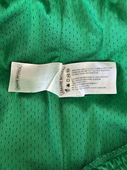 Chrome Hearts Green & Yellow Floral Nylon Mesh Trackpants