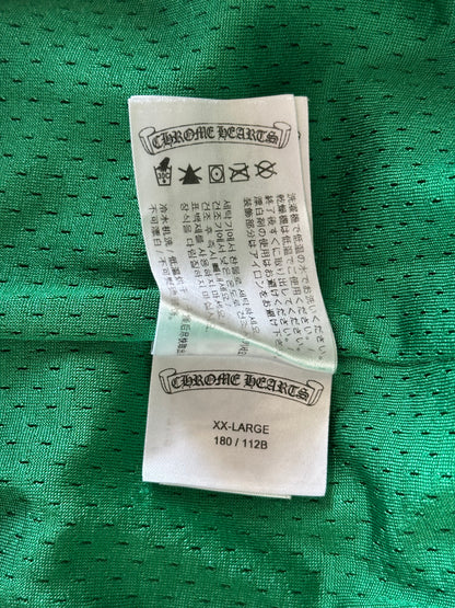 Chrome Hearts Green & Yellow Floral Nylon Mesh Trackpants