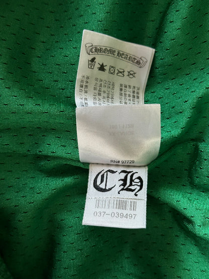 Chrome Hearts Green & Yellow Floral Nylon Mesh Trackpants