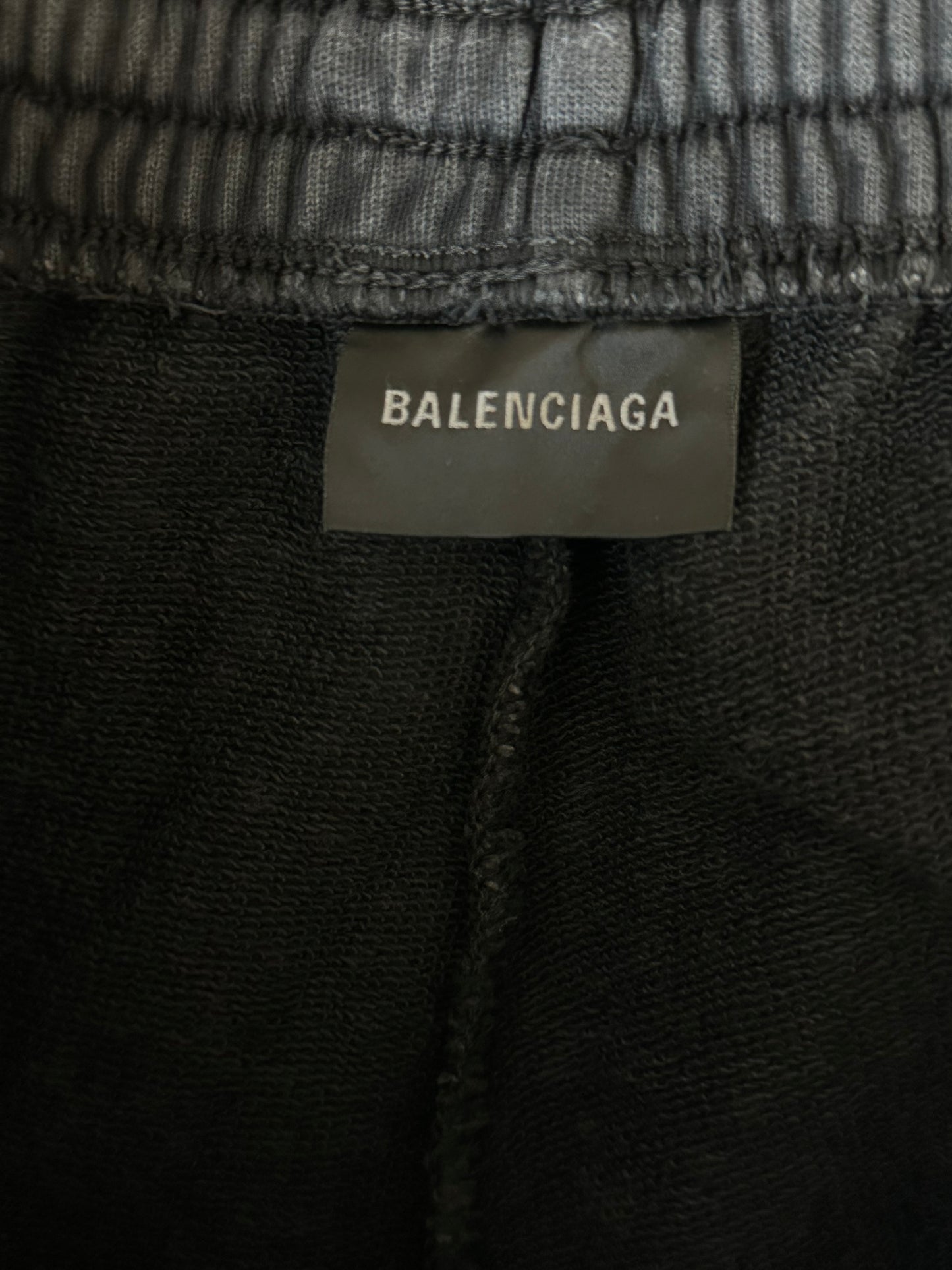 Balenciaga Black Rhinestone Embellished Sweatpants