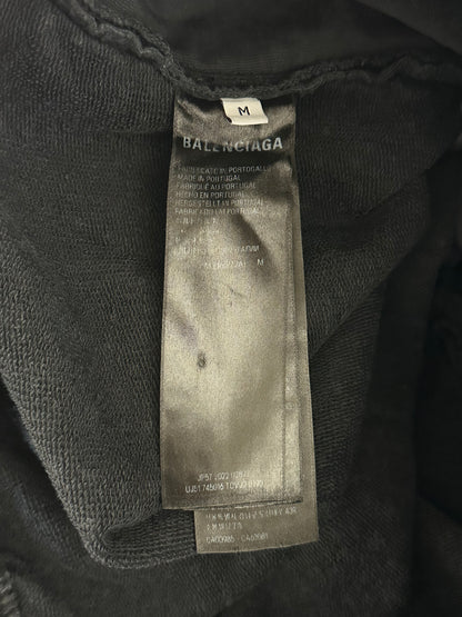 Balenciaga Black Rhinestone Embellished Sweatpants