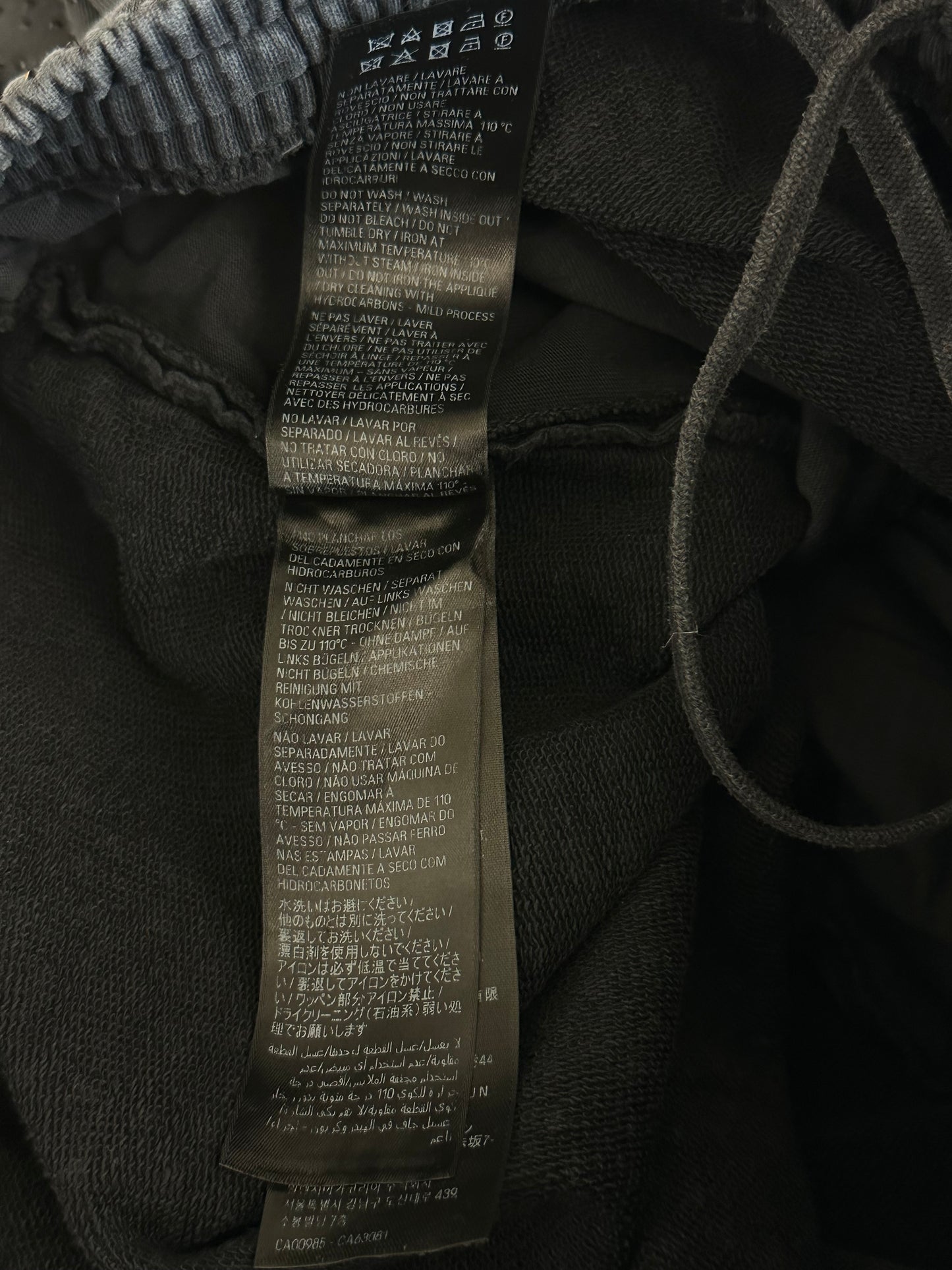 Balenciaga Black Rhinestone Embellished Sweatpants