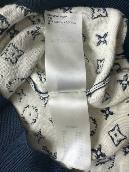 Louis Vuitton Navy & White Monogram Gradient Sweater