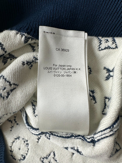 Louis Vuitton Navy & White Monogram Gradient Sweater