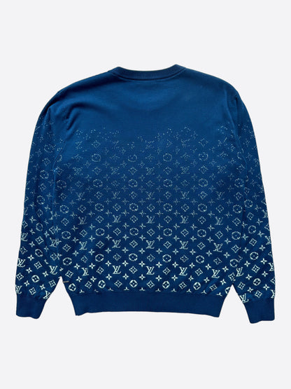 Louis Vuitton Navy & White Monogram Gradient Sweater