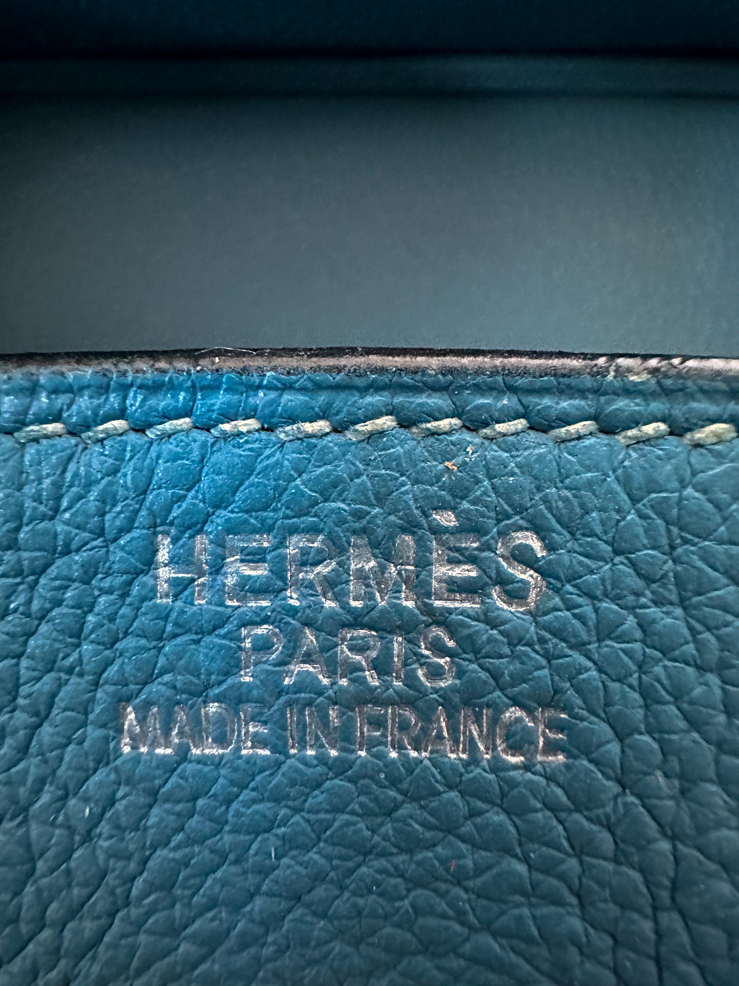 Hermès Blue Clemence Birkin 35