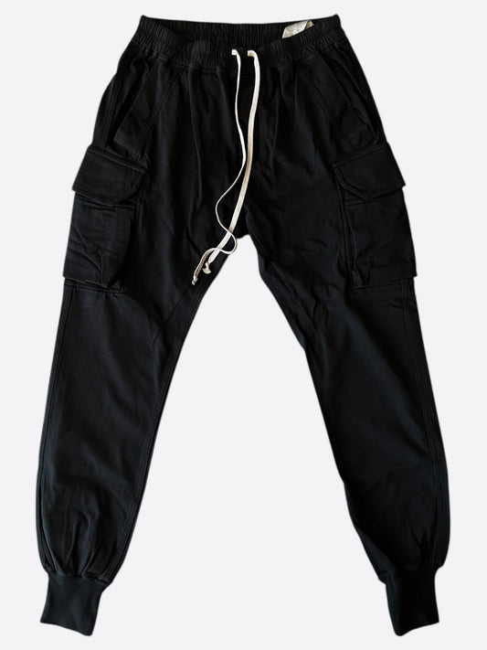 Rick Owens Black Mastodon Cargo Pants