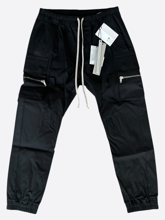 Rick Owens Black Mastodon Cargo Pants