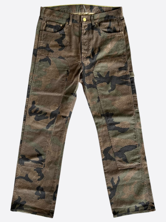 Louis Vuitton Supreme Camouflage Monogram Carpenter Jeans