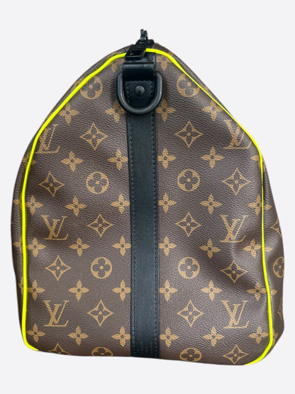Louis Vuitton Brown & Yellow Monogram Keepall 50