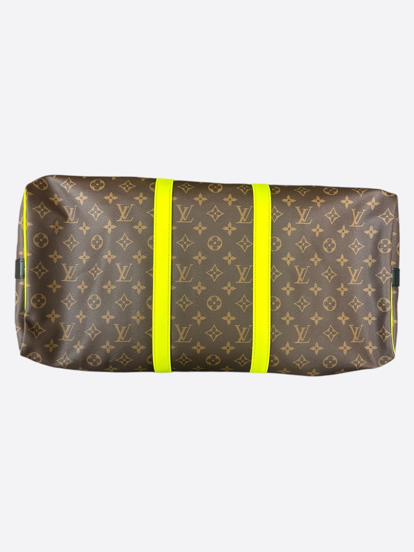 Louis Vuitton Brown & Yellow Monogram Keepall 50