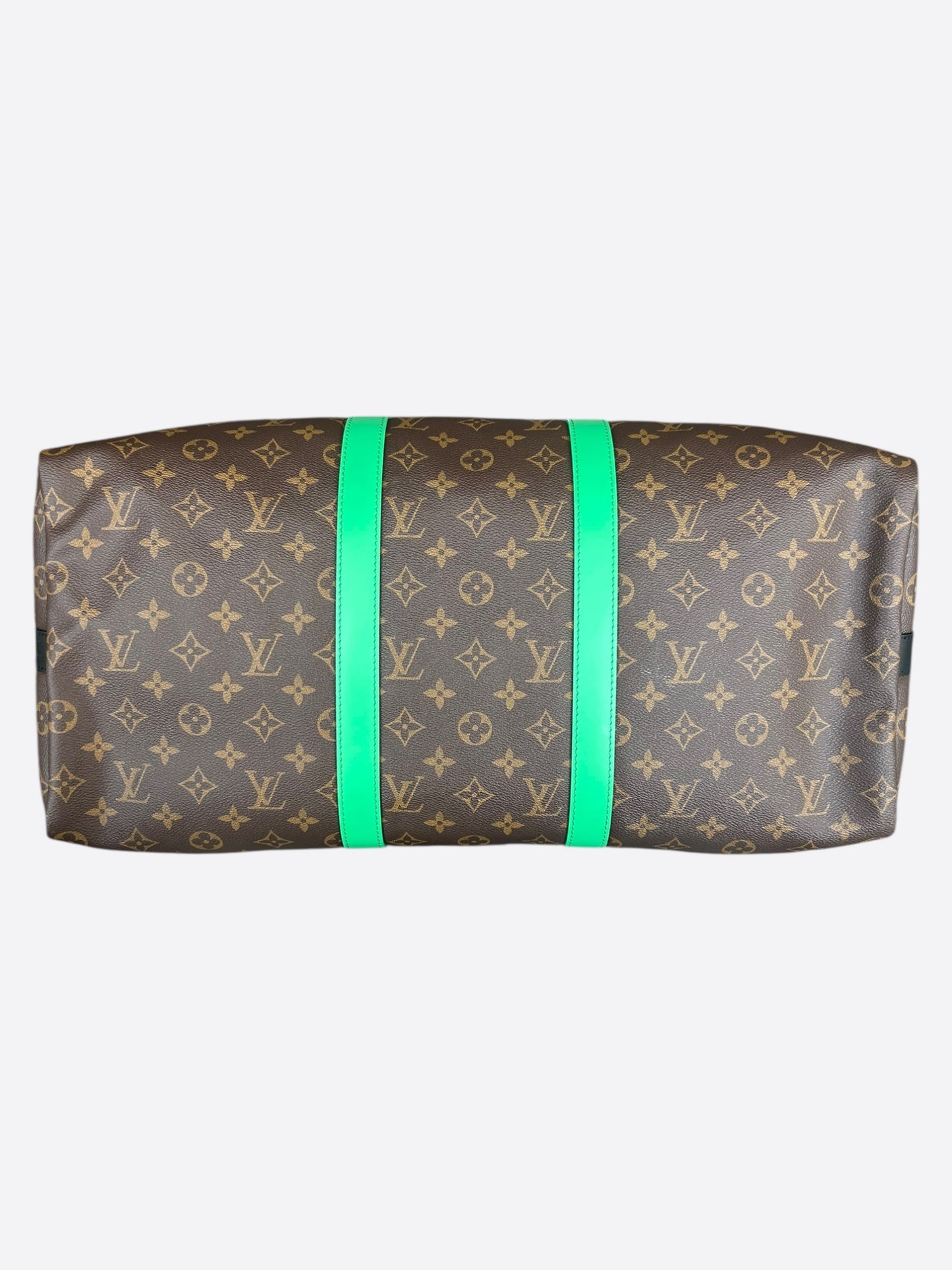 Louis Vuitton Brown & Green Monogram Keepall 50
