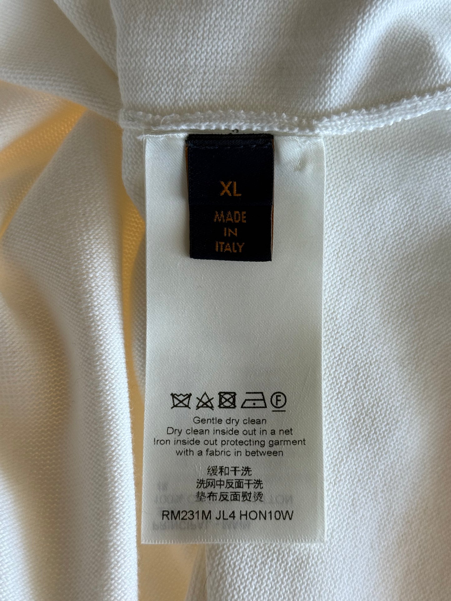 Louis Vuitton White Intarsia Rapper Graphic T-Shirt