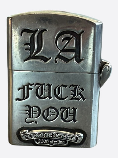 Chrome Hearts Silver Los Angeles Exclusive Cross Lighter