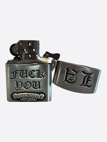 Chrome Hearts Silver Los Angeles Exclusive Cross Lighter