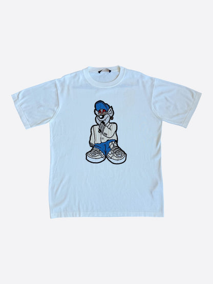 Louis Vuitton White Intarsia Rapper Graphic T-Shirt