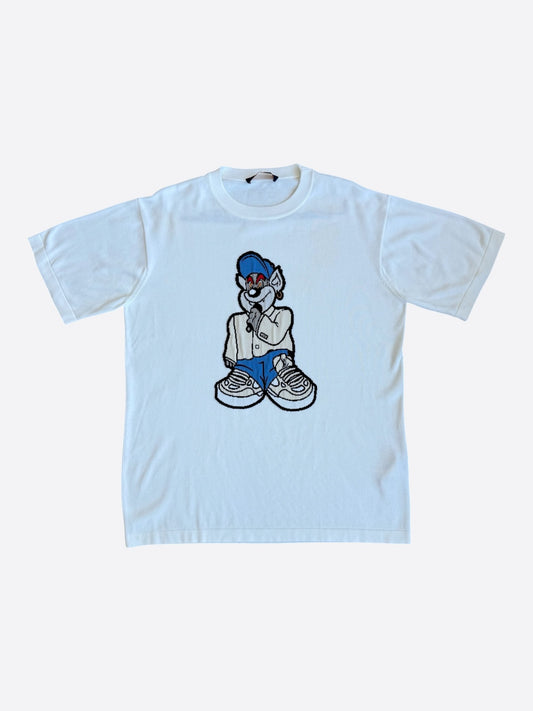 Louis Vuitton White Intarsia Rapper Graphic T-Shirt