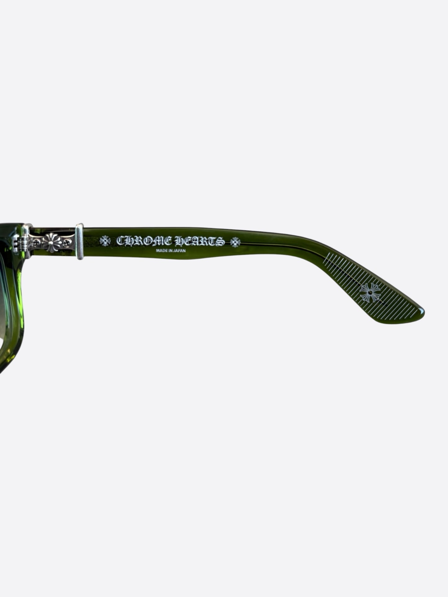 Chrome Hearts Green & Silver Vagillionaire 2 Tinted Glasses