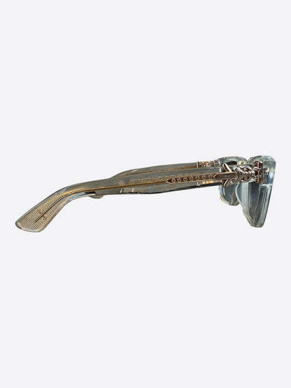 Chrome Hearts Clear & Gold Vagillionaire 2 Tinted Glasses