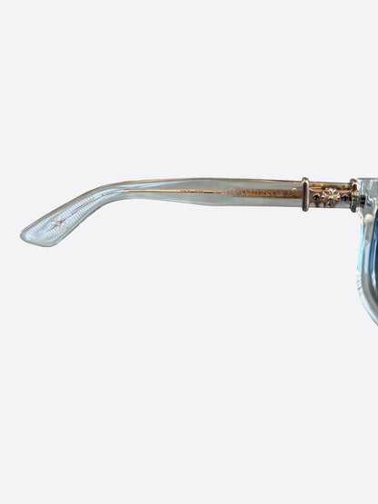 Chrome Hearts Clear & Gold Vagillionaire 2 Tinted Glasses