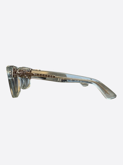 Chrome Hearts Clear & Gold Vagillionaire 2 Tinted Glasses