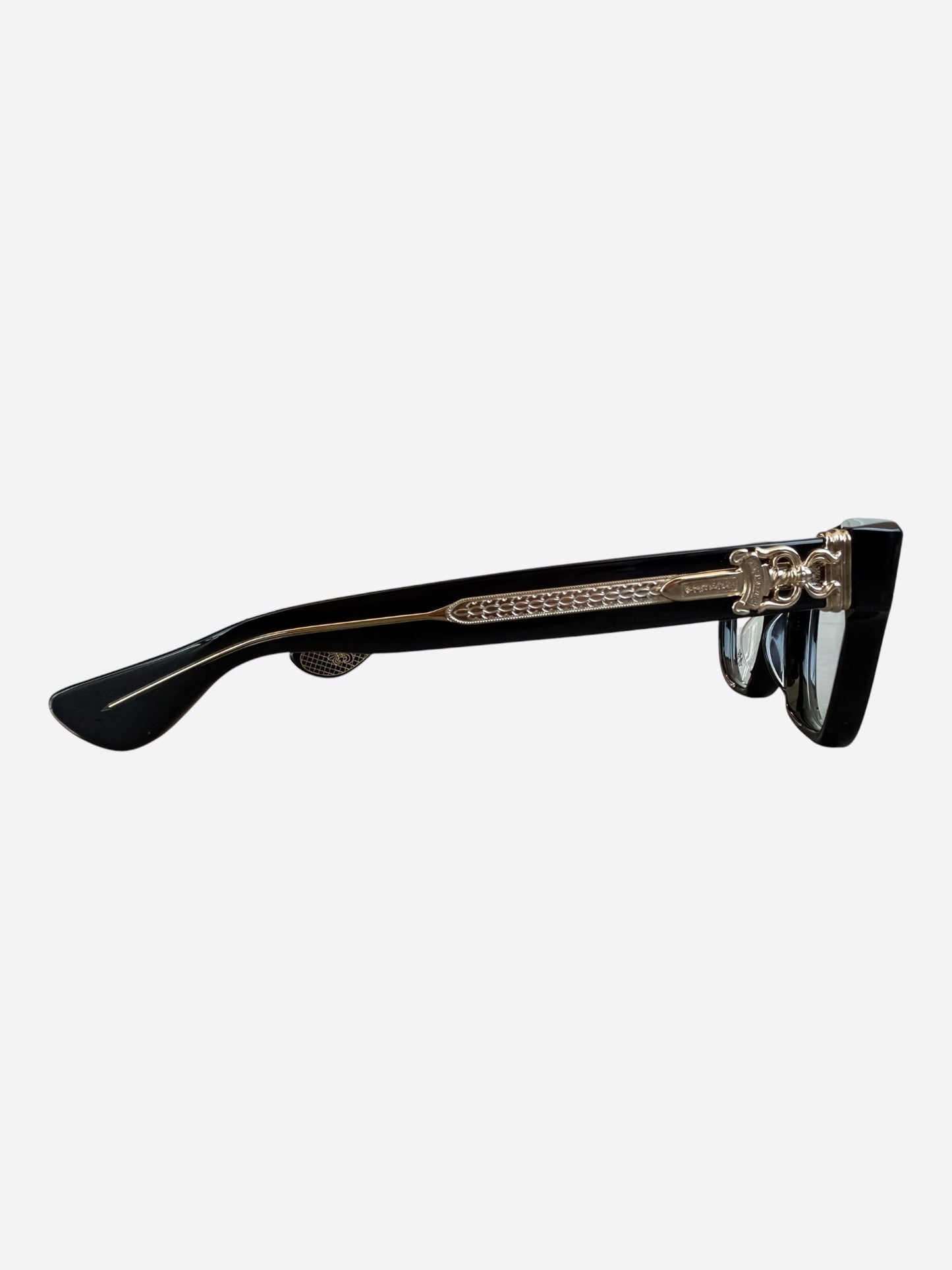 Chrome Hearts Black & Gold Cuntvoluted Glasses