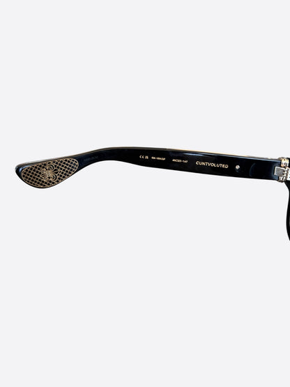 Chrome Hearts Black & Gold Cuntvoluted Glasses