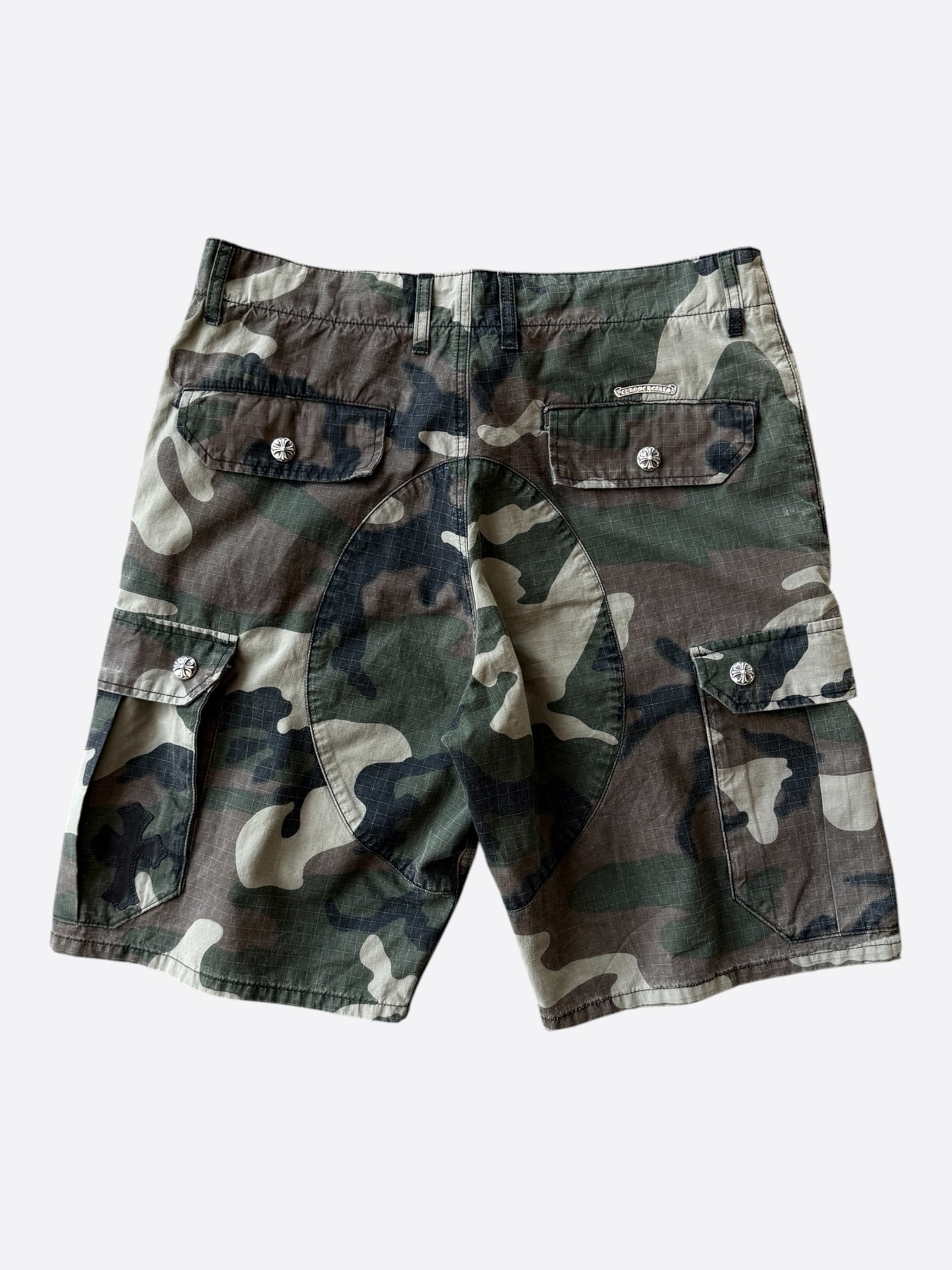 Chrome Hearts Camouflage Cross Patch Cargo Shorts