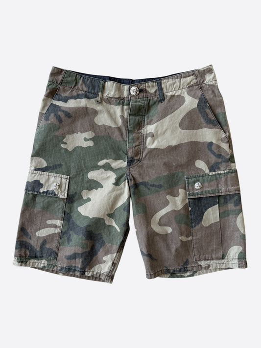 Chrome Hearts Camouflage Cross Patch Cargo Shorts