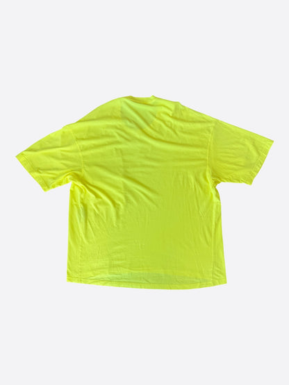 Balenciaga Yellow & Black Logo T-Shirt
