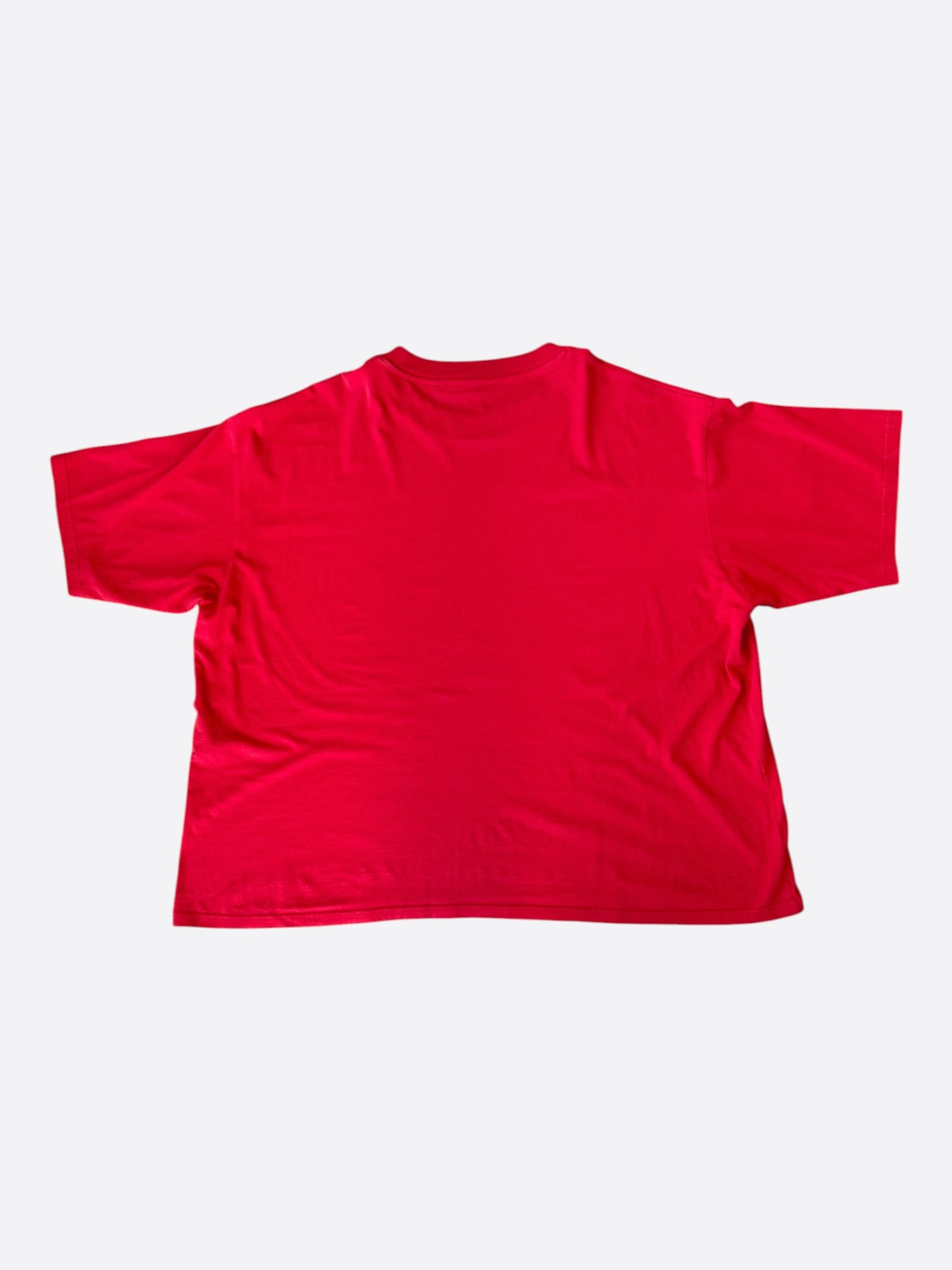 Balenciaga Red & Black Logo T-Shirt