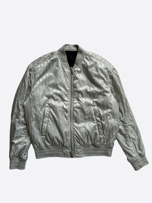 Dior Silver Oblique Bomber Jacket