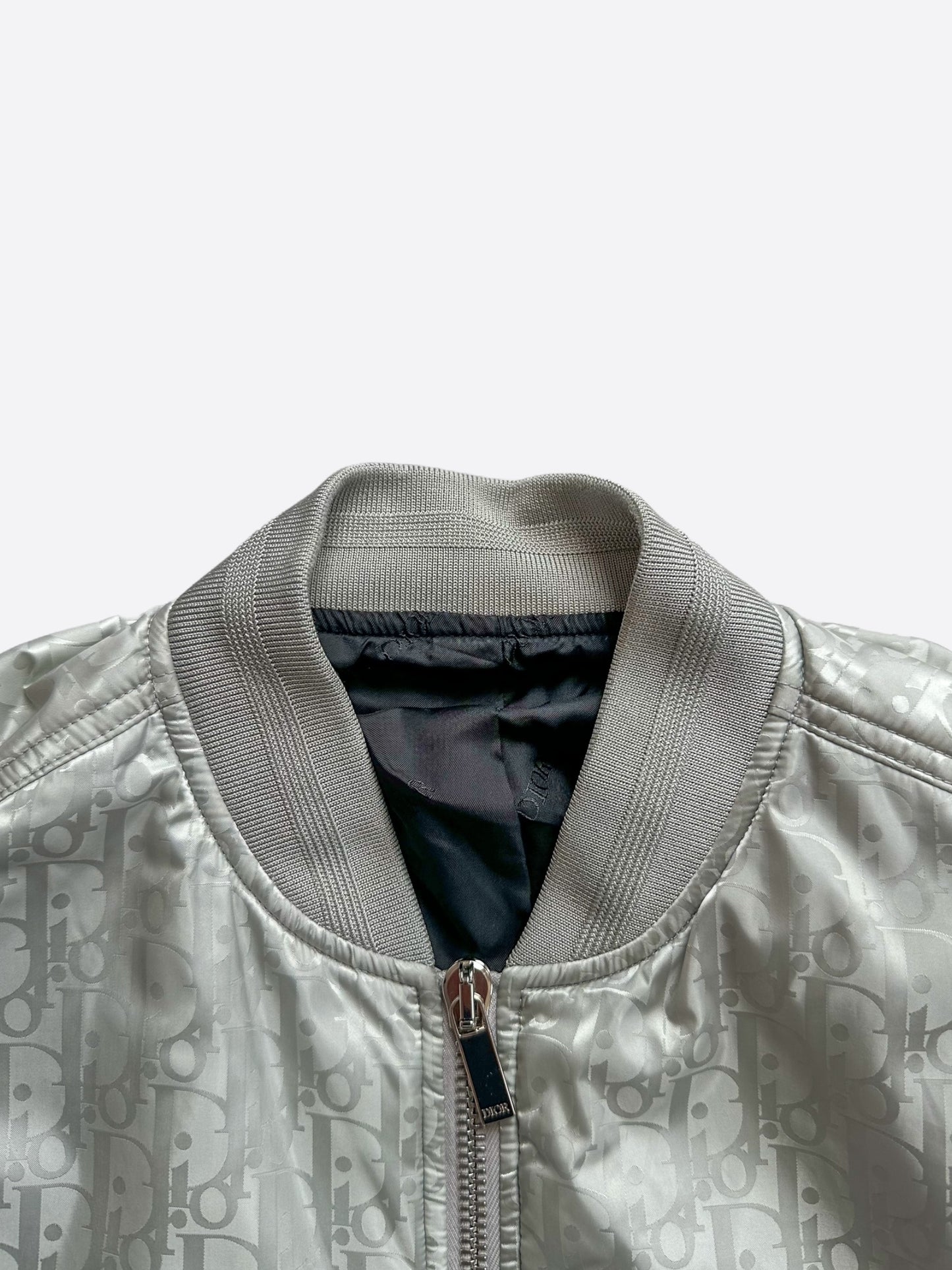 Dior Silver Oblique Bomber Jacket